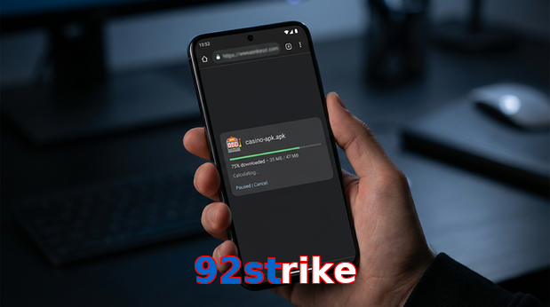 Main screen of 92Strike apk page for PK players
